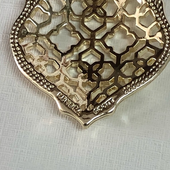 NEW KENDRA SCOTT ADDIE GOLD DROP EARRINGS - Picture 5 of 8